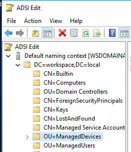 ADSI Root Computer Device OU