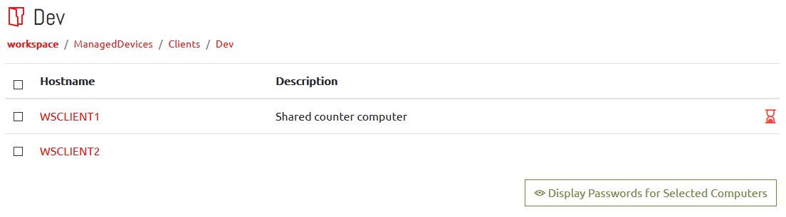 An Active Directory container with Computers