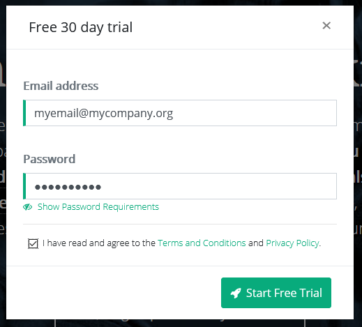 Trial Signup