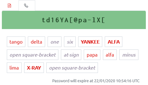 Phonetic Alphabet Support