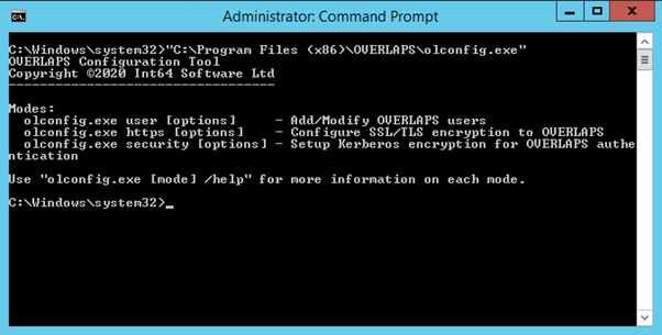 The olconfig.exe Command Line Tool