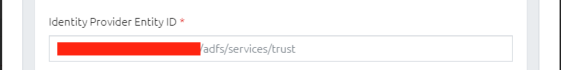 Identity Provider - IdP Entity ID