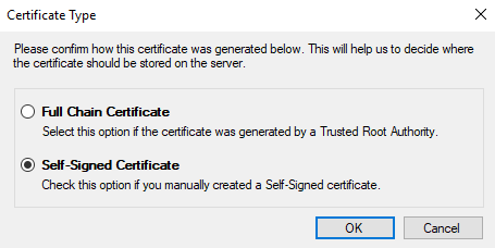Identifying the Certificate Type