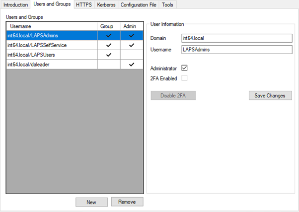 Adding an Administrator from the Configuration Utility